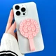 Держатель-присоска для телефона Double Side Silicone with a Strap Pink - изображение 3
