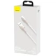 Дата кабель Baseus Cafule Metal USB to Type-C 66W (1m) (CAKF00010) White - изображение 5
