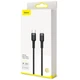 Дата кабель Baseus Cafule Type-C to Lightning PD 18W (1m) (CATLKLF) Gray / Black - зображення 4