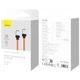 Дата кабель Baseus CoolPlay Series Type-C to Lightning 20W (1m) (CAKW00000) Orange - зображення 3