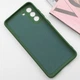 Чохол TPU GETMAN Liquid Silk Full Camera для Samsung Galaxy S21 FE Зелений / Dark green - зображення 9