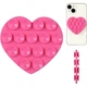 Держатель-присоска для телефона Double Side Silicone Heart Pink - изображение 1