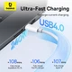 Дата кабель Baseus Superior Series 2 USB4 Full-Function Type-C to Type-C 240W (1m) (P10365200211) Moon White - зображення 5