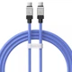 Дата кабель Baseus CoolPlay Series Type-C to Type-C 100W (1m) (CAKW00020) Blue - зображення 1