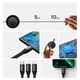 Дата кабель Baseus Bright Mirror 2 Series Retractable 3in1 3.5A (1.1m) (CAMJ01000) Black - зображення 4