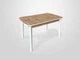 Стол обеденный раскладной Fusion furniture Честер белый/дуб аппалачи (10000177) - изображение 1