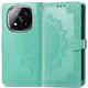 Кожаный чехол-книжка Art Case с визитницей для Xiaomi Poco M7 5G Бирюзовый Без бренда - изображение 3
