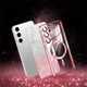 TPU чохол Delight case with MagSafe із захисними лінзами на камеру для Samsung Galaxy S25 FE Рожевий / Rose Gold - зображення 2
