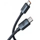 Дата кабель Baseus Crystal Shine Series Type-C to Type-C 100W (1.2m) (CAJY00060) Black - изображение 2