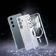 TPU чохол Delight case with MagSafe із захисними лінзами на камеру для Samsung Galaxy S25 FE Сірий / Lavender Gray - зображення 2