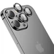 Защитное стекло Metal Classic на камеру (в упак.) для Apple iPhone 13 Pro / 13 Pro Max Черный / Black - изображение 3