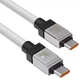 Дата кабель Baseus CoolPlay Series Type-C to Type-C 100W (1m) (CAKW00020) White - изображение 2