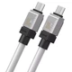 Дата кабель Baseus CoolPlay Series Type-C to Type-C 100W (1m) (CAKW00020) White - изображение 4