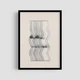 Постер Roomy "String Vibration" Біла рамка з глянцевим склом A2 (59.4x42 cm.) - зображення 1