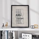 Постер Roomy "String Vibration" Біла рамка з глянцевим склом A2 (59.4x42 cm.) - зображення 4