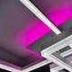 Люстра светодиодная потолочная LUMINARIA GENNY SQUARE RGB 105W 4S 645x618 WHITE 220V IP20, LED светильник с пультом ДУ - изображение 6