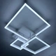 Люстра светодиодная потолочная LUMINARIA GENNY SQUARE RGB 105W 4S 645x618 WHITE 220V IP20, LED светильник с пультом ДУ - изображение 10