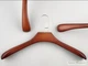 Вешалка для одежды Hanger WD 45 см деревянная с расширенными плечами коричневая - изображение 2