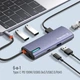 Док-станція ColorWay USB-C 6-в-1 Type C PD 100W/USB3.0х3/USB2.0/RJ45 (CW-HUB03) ( Сірий ) - зображення 13