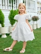 Детское летнее платье для девочки SHEIN GD-00157654 116 см Белое (DN3012300051410) - изображение 6