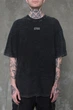 Чоловіча Виварена Оверсайз Футболка Without Washed З Принтом Dominion S/M Black - зображення 1