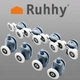 Ролики до душової кабіни Ruhhy Kk9646 23 мм 8 штук комплект колісок для душових роликів - зображення 2