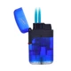 Зажигалка газовая 2 турбо Prof Double Jet Flame Transparent Синяя (40803728BLU) - изображение 2