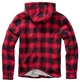 Куртка Brandit Lumber Jacket Hooded S Красно-черный (3172.41-S) - изображение 2