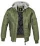 Куртка Brandit MA1 Sweat Hooded Olive/Grey (M) - изображение 1