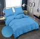 Комплект постельного белья Zastelli Полуторный 145х210 см 16-4134 Bonnie Blue Жатка Голубой (2555000004889) - изображение 2