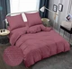 Комплект постельного белья Zastelli Полуторный 145х210 см 18-1418 Crushed Berry Жатка Бордовый (2555000004926) - изображение 2