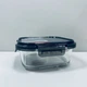 Контейнер стеклянный квадратный с пластиковой крышкой Krauff Artglas 29-298-024 1200 мл Темно-синий (23637) - изображение 4