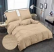 Комплект постельного белья Zastelli Полуторный 145х210 см 14-1118 beige Жатка Бежевый (2555000004858) - изображение 2
