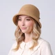 Панама женская с загнутыми полями LuckyLOOK Кейли 57 Бежевый 734-111 - изображение 4