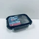 Контейнер стеклянный прямоугольный с пластиковой крышкой Krauff Artglas 29-298-025 400 мл Темно-синий (23638) - изображение 4