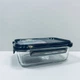 Контейнер стеклянный прямоугольный с пластиковой крышкой Krauff Artglas 29-298-027 1000 мл Темно-синий (23640) - изображение 4