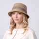 Панама женская LuckyLOOK Элиана One Size Коричнево-бежевый 733-701 - изображение 4