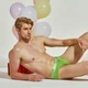 Трусы брифы мужские Seobean 04-2645 L цвет зелёный - изображение 4