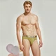 Трусы брифы мужские Seobean 04-2644 XXL цвет оливковый - изображение 3