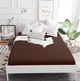 Простынь на резинке MirSon двуспальная 140x190+25 см 19-1217 Chocolate Perla Бязь Premium (2200001080331) - изображение 2