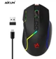 Миша бездротова ігрова Aikun GX39WR RGB, чорна - зображення 9