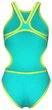Купальник закритий жіночий Arena One Biglogo One Piece 36 Бірюзовий 001198-839 - зображення 3