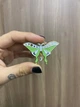 Пін брошка Luna moth нічний метелик з підвіскою місяцем - зображення 1