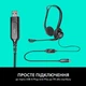 Навушники гарнітура Logitech PC 960 USB чорний (26978) - зображення 9