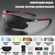 Тактические очки RockBros Original Polarized Черные с красным с диоптрийной вставкой и 5 сменными линзами - изображение 3