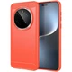 Силиконовый (TPU) чехол UniCase Carbon для Honor Magic 7 Pro - Red - изображение 1