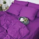 Простынь на резинке MirSon полуторная 120x190+25 см 0846 Lilac Сатин (2200002026093) - изображение 1
