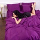 Простынь на резинке MirSon полуторная 120x190+25 см 0846 Lilac Сатин (2200002026093) - изображение 4