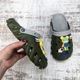 Крокси чоловічі Luck Line хакі піна з джибітсами 45р (28 см) 3950-2 - зображення 4