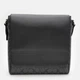 Сумка планшет через плечо мужская из натуральной кожи средняя Coach Houston Black Grey BG-COA-8 Черная (193971637945) - изображение 1